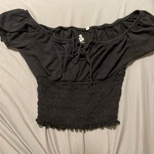 Black crop top